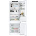 Siemens KB96NVFE0 iQ300 Smarte Einbau-Kühl-Gefrier-Kombination, Flachscharnier, 193,5 x 70,8 cm, 285 L Kühlen + 98 L Gefrieren, noFrost, LED-Licht, safetyGlas-Ablagen, superCooling-Funktion