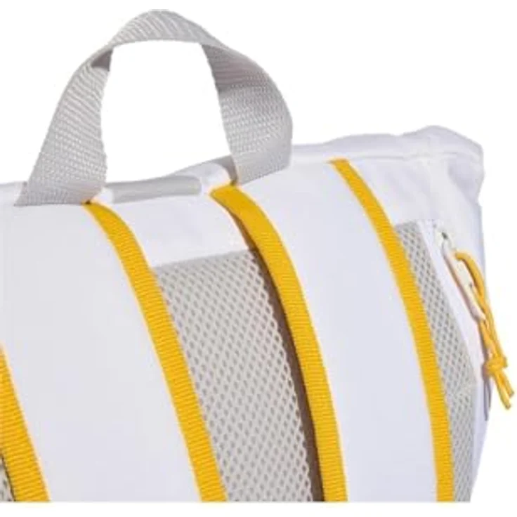 adidas Performance REAL MADRID HOME RUCKSACK, Sportrucksack mit Reißverschlusstaschen und verstellbaren Riemen, schwarz-weiß – Bild 5