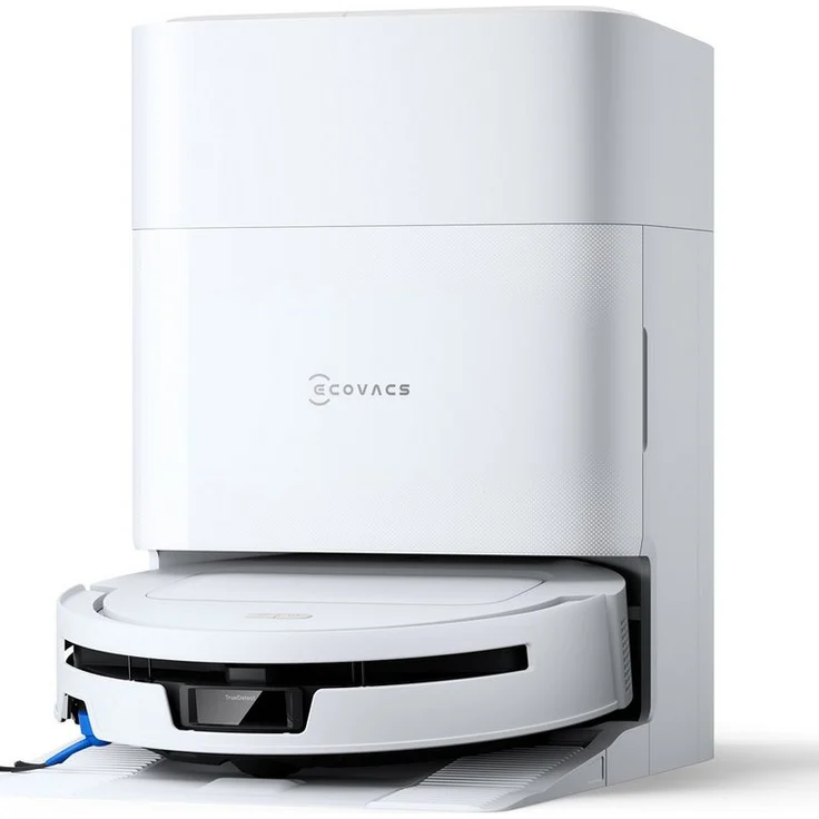ECOVACS DEEBOT T90 MAX Omni Saugroboter, 30.000 Pa Saugkraft, Wischfunktion mit OZMO ROLLER 3.0 und Selbstreinigung, TruEdge 3.0 Kantenreinigung, weiße Farbe