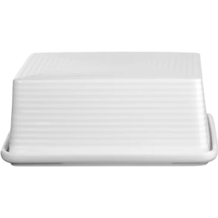 ASA SELECTION Butterdose kitchen'art, Porzellan in Weiß, 15,3x11,6x7cm, spülmaschinenfest, moderne Form – Bild 1