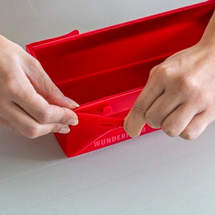 Coox Faltbare Silikon-Kastenform, Backform in Rot, ofenfest und spülmaschinengeeignet mit Antihaft-Oberfläche – Bild 6