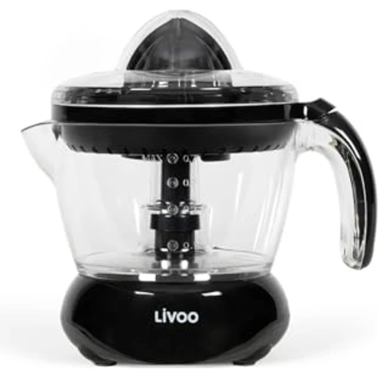 LIVOO Zitruspresse Saftpresse elektrisch 25 Watt DOD131N schwarz – Bild 2