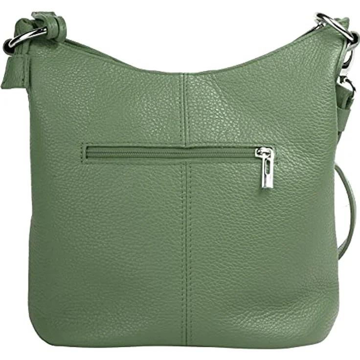 Cluty Umhängetasche, echt Leder, Made in Italy, verstellbarer Schultergurt, braun – Bild 5