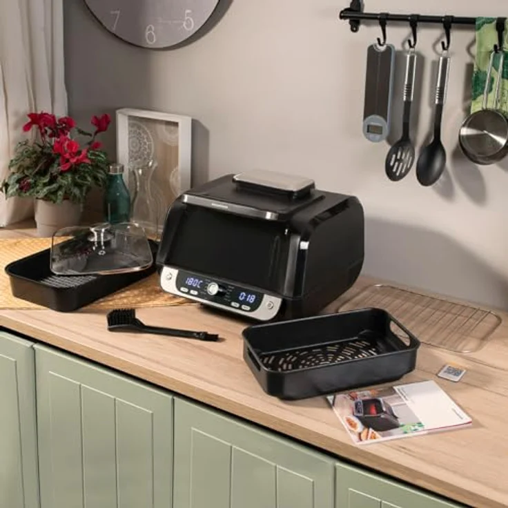 InnovaGoods Air Fryer Fryinn 12-in-1, Ölfreie Fritteuse mit Grill, 3400 W, Schwarz, 6 L – Bild 9