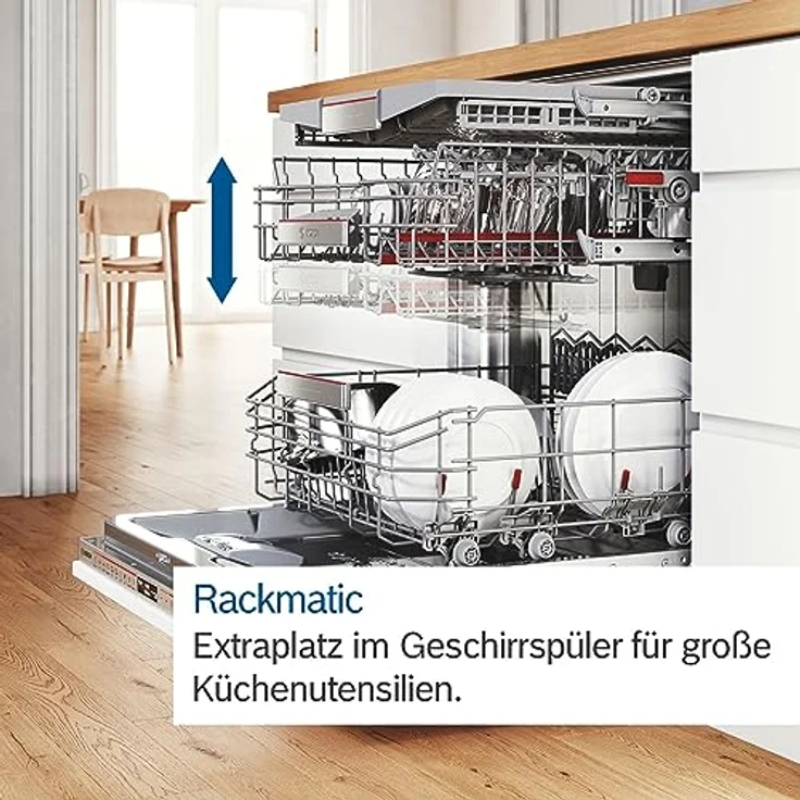 Bosch Serie 8, Freistehender Geschirrspüler, 60 cm, Silver Inox, SMS8TCI01E – Bild 4