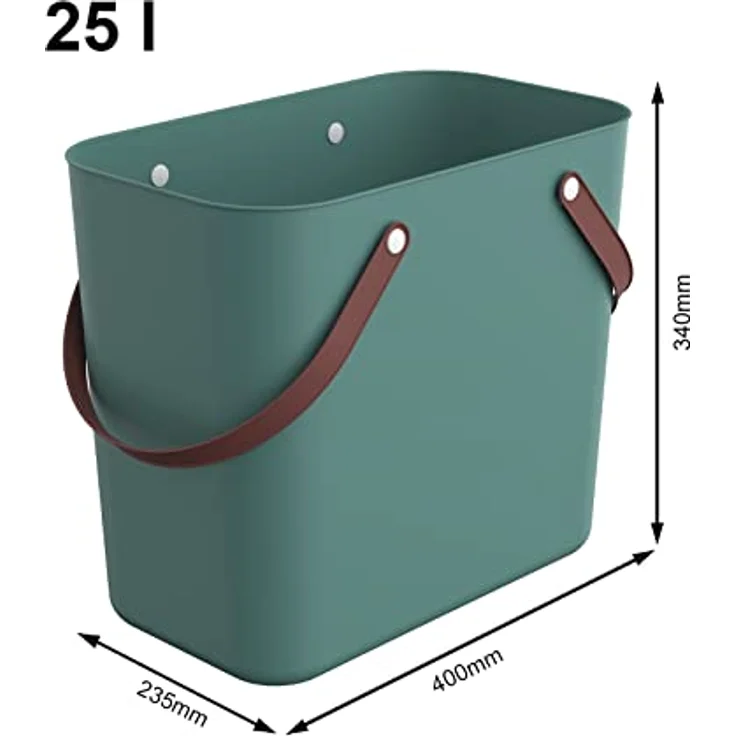 Rotho Albula Multibag Classic, Einkaufskorb, 25/40 Liter, in Rosa/Grün/Dunkelblau/Hellblau – Bild 2