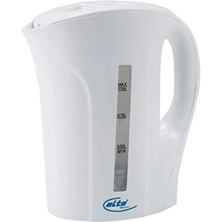 ELTA WK-1000 Wasserkocher 1 Liter, Kunststoff, Weiß – Bild 2
