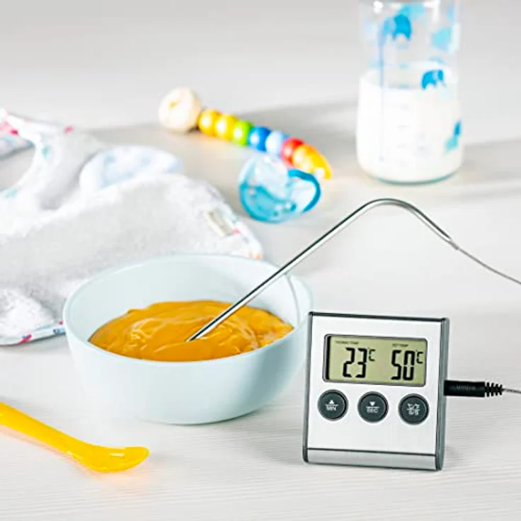 Xavax 2in1 Digitales Bratenthermometer (mit Küchenuhr, abnehmbarer Temperaturfühler, Grillthermometer Ofenthermometer Fleischthermometer) – Bild 6