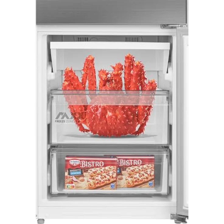 Midea MDRB600MME46 Kühl- und Gefrierkombination Freistehend, 443 l, Edelstahl, SuperCooling, 35 dB – Bild 5