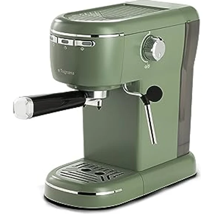 Tognana Iridea Espressomaschine, 15 bar Druck, 1,2 L Wassertank, Salbeigrün – Bild 1