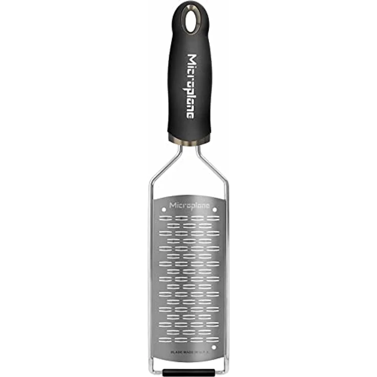 Microplane 2-Wege-Schneide Reibe Edelstahl Schwarz aus der Gourmet Serie für Hartkäse, Apfel, Karotte, Zucchini und Schokolade – Bild 5