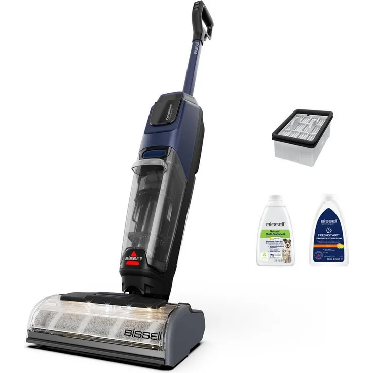 Bissell CrossWave HydroScrub Select, Nass-Trocken-Akkusauger mit 1100 W, beutellos, 45 Min. Laufzeit, Tangle-Free Technologie