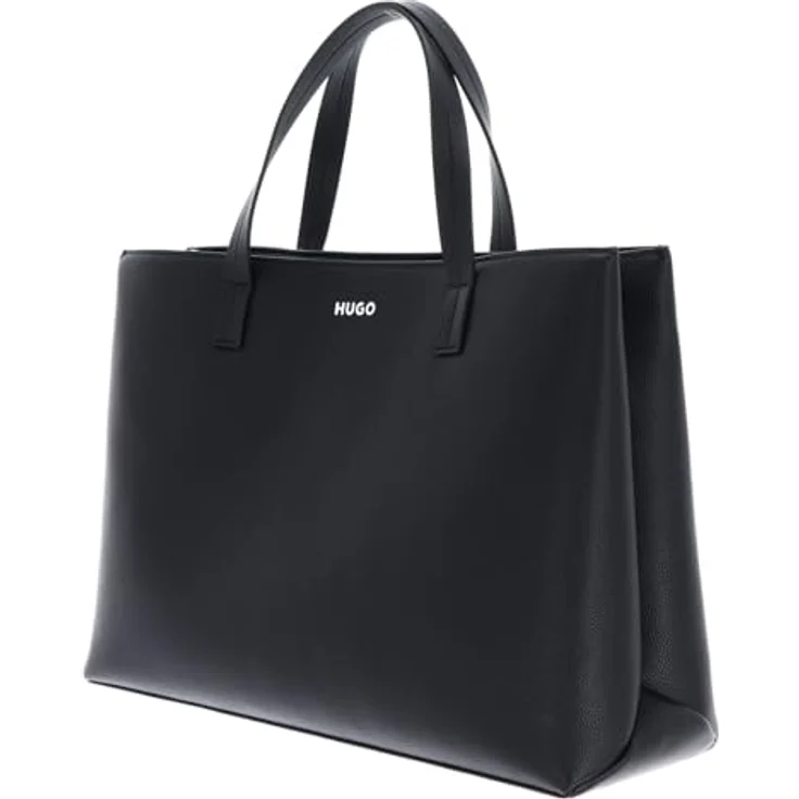 HUGO Shopper Bel Tote W.L., große Damentasche, Umhängetasche, Schultertasche in klassischem Stil, schwarz – Bild 2