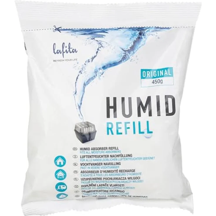 vidaXL Lafita Nachfüllung für Luftentfeuchter, 36 Beutel à 450 g, für effektive Feuchtigkeitskontrolle und Geruchsbeseitigung – Bild 3