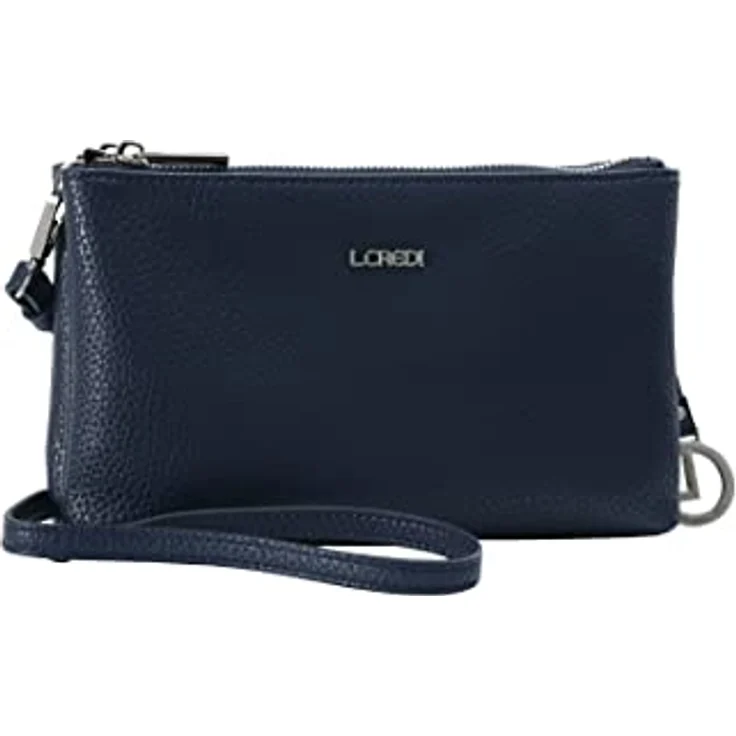 L.Credi Ella Umhängetasche, 14 cm, marineblau, 100% Polyurethan, 24 cm x 4 cm x 14 cm – Bild 5