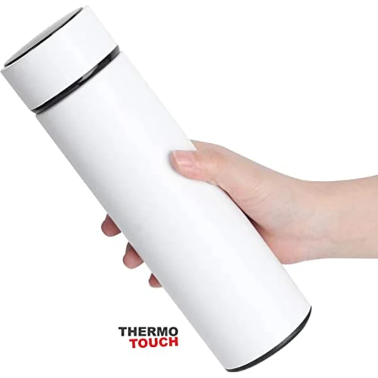 ThermoTouch Smarte Thermoskanne Edelstahl Thermosflasche Kaffeekanne Teekanne Isolierflasche LED Temperaturanzeige - Preisvergleich – Bild 3
