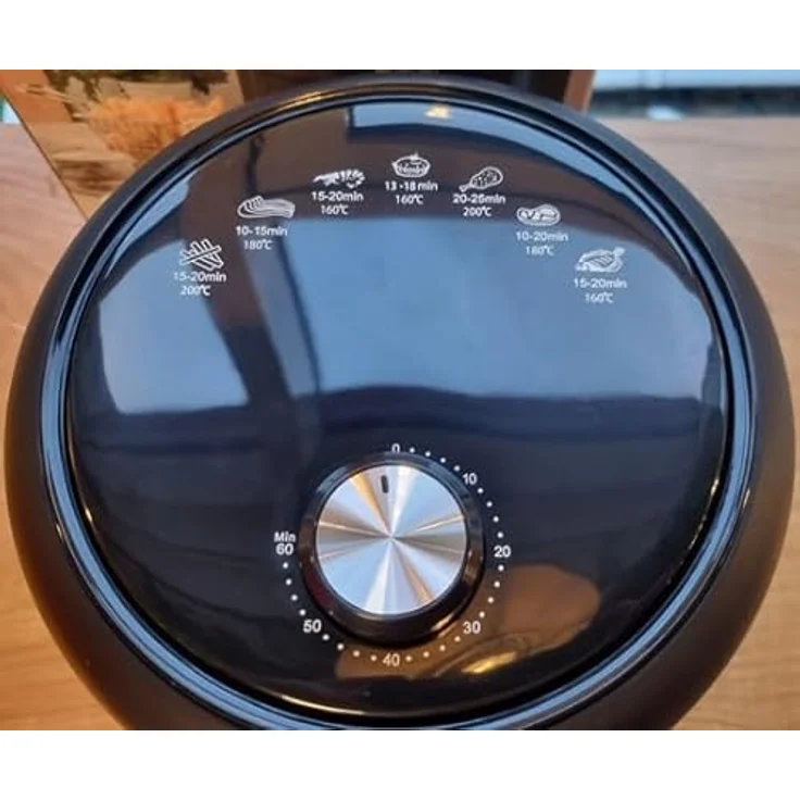 Michelino Heißluftfritteuse MICHELINO Effiziente Heißluftfritteuse 2,6 Liter 1000W, Antihaftbeschichtung, Drehknopfsteuerung – Bild 3