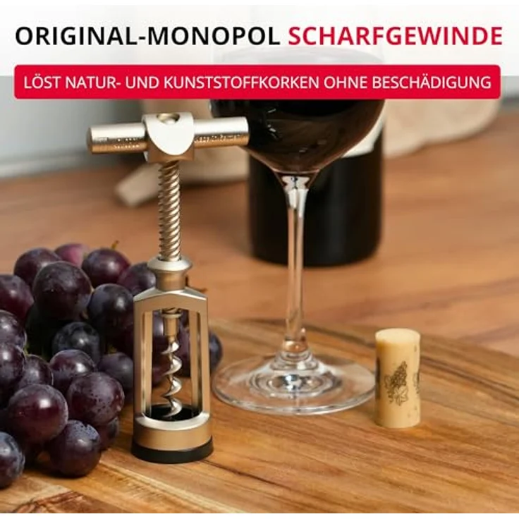 Westmark Glockenkorkenzieher, Stahl-Zink-Druckguss, Chianti, Edelmattiert, 62555580 – Bild 5