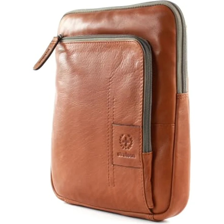 Strellson Hyde Park ShoulderBag XSVZ, Umhängetasche aus natürlichem Rindleder mit Tabletfach, hellbraun, 22 x 5 x 25 cm – Bild 2