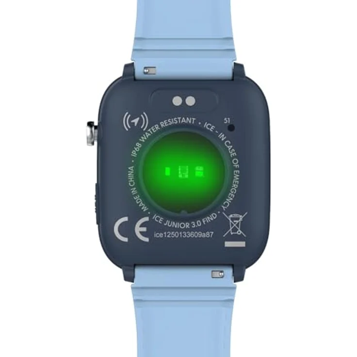 ICE-WATCH ICE smart junior 3.0 Find My Blue Light blue, geolokalisierbare Uhr für Jungen mit Silikonarmband, Wasserdicht bis IP68, 1.75 Zoll – Bild 5