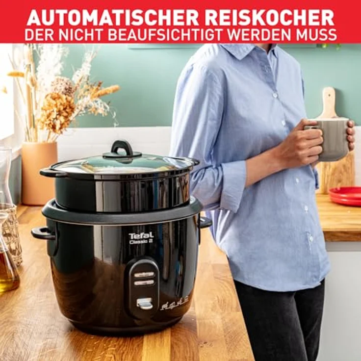 Tefal RK103811 Reiskocher Classic, schwarz-metallic – Bild 2