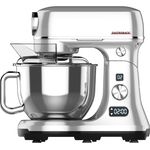 GASTROBACK 40977 Design Küchenmaschine Advanced Digital, massives Aluminiumguss-Gehäuse, 600 Watt Gleichstrom-Hochleistungsmotor, XXL-Zubehör, 5 liters, silber