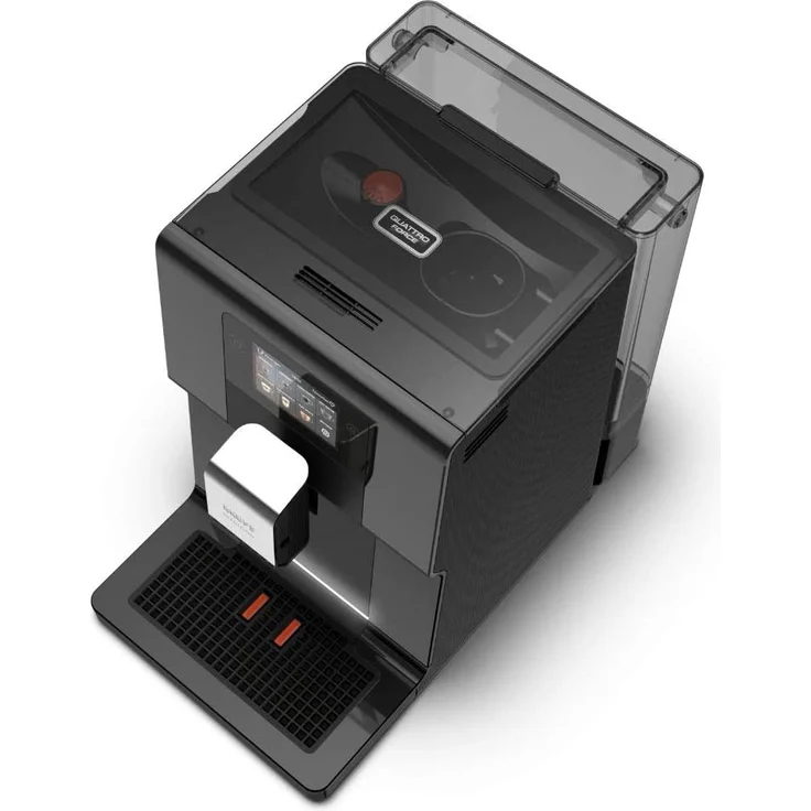 Krups Kaffeevollautomat EA872B Intuition Preference, Großer 3,5''-Farb-Touchscreen, Intuitive farbige Lichtanzeigen, 11 personalisierbare Getränke, grafit, schwarz, mit Milchsystem – Bild 4