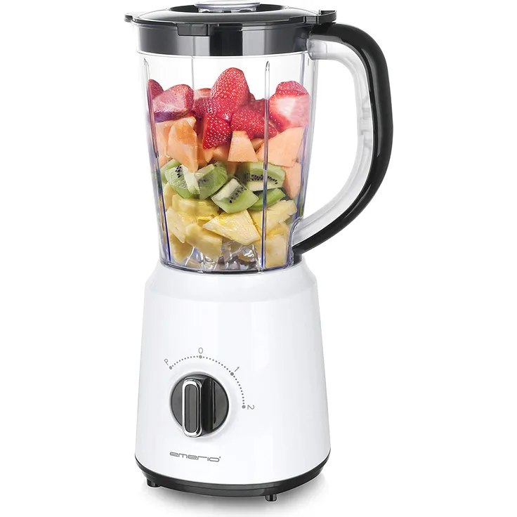 Emerio BL-124816Standmixer, 500W, 2 Geschwindigkeiten, Pulse-Funktionen, weiß
