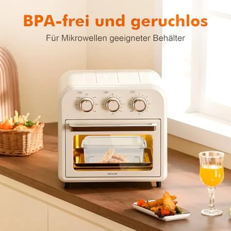 Ibergrif M524-7 Gemüseschneider, Mandoline 7 in 1 Multifunktion mit 1300 ml Behälter, BPA-frei, spülmaschinenwaschbar – Bild 5