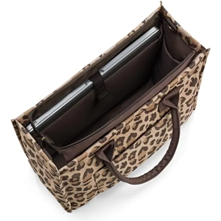 reisenthel Daily Shopper Tasche, 42 cm mit Laptopfach, braun, 100% Polyester – Bild 3