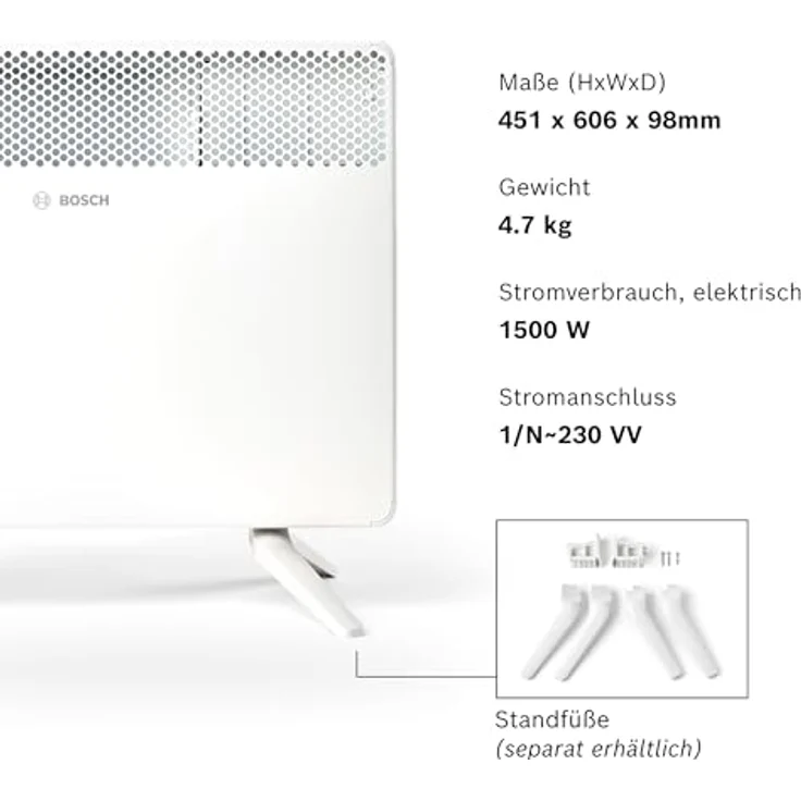 Bosch Hausgeräte Heat Convector HC 4000-15, Heizkörper mit Thermotechnik, kompakt und effizient – Bild 7