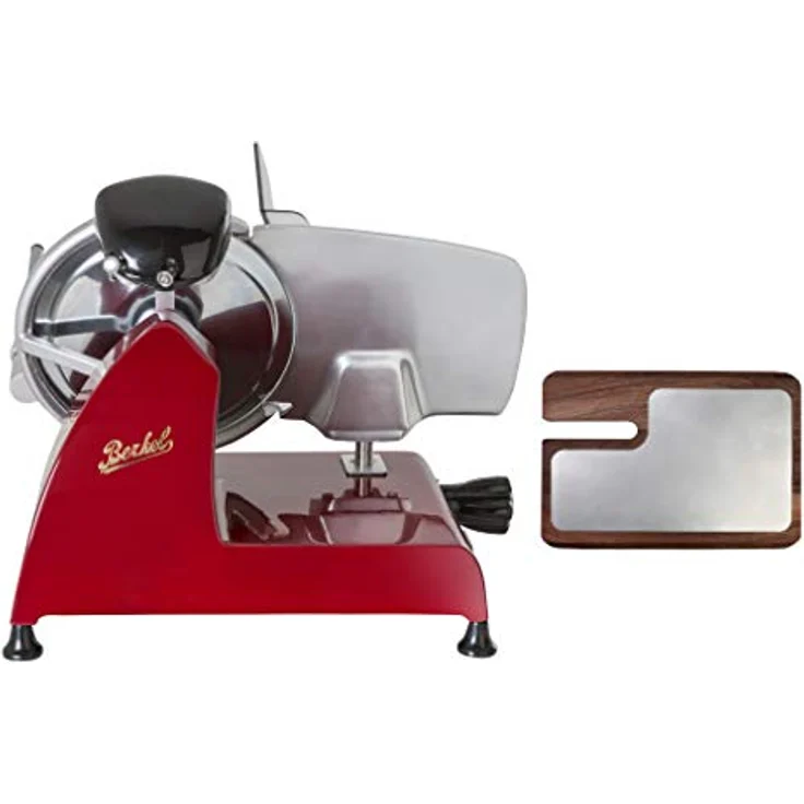 Berkel Allesschneider Red Line 250, inkl. Schneidebrett, 190W, aus Esche und Edelstahl, rot – Bild 2