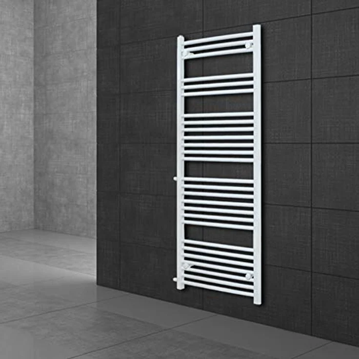 ECD Germany Renovierungsheizkörper Austausch 600 x 1600 mm - Weiß - Badheizkörper mit Handtuchwärmer und Seitenanschluss 650 mm – Bild 5