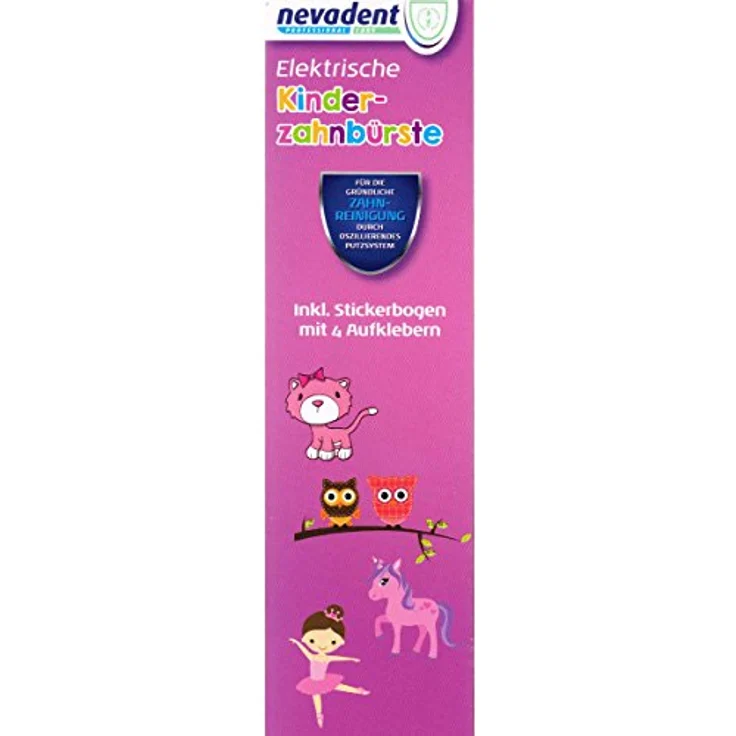 Nevadent® Elektrische Kinder Zahnbürste 273033 NKZ 3 A1 + Box + Aufsäzte NEU Rot – Bild 3