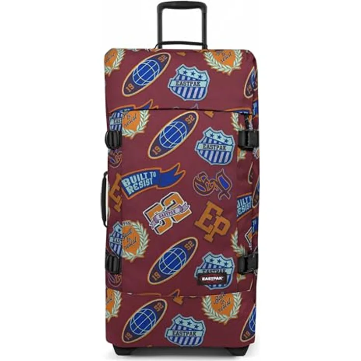 EASTPAK TRANVERZ L Koffer, 79 x 40 x 33 cm, 121 L, Wasserabweisendes Gewebe, TSA-Codeschloss, Clash Burgundy (Rot)