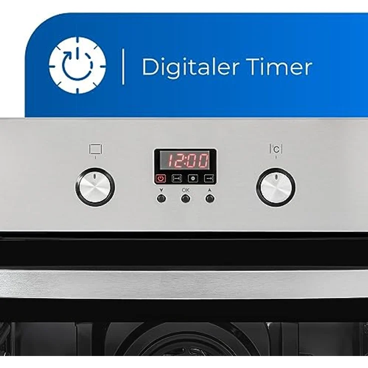 Exquisit Herd Set Backofen Heißluft autarkes Glaskeramik-Kochfeld rahmenlos – Bild 5