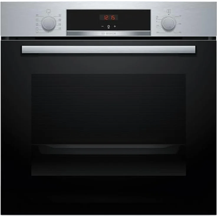 Bosch HBA514BS3 Serie 4 Einbau-Backofen 60 x 60 cm LED-Display-Steuerung Hydrolytische Reinigungshilfe 3D-Heißluft Edelstahl – Bild 1
