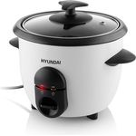 HYUNDAI RC060 Reiskocher I 0,6l für 450 g Reis I 335 W I Reiswärmer I Warmhaltfunktion I Antihaftbeschichteter Gartopf I Reislöffel & Messbecher