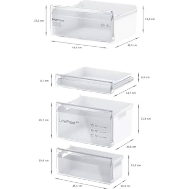 Bosch KIV86NSE0 Serie 2 Einbau-Kühl-Gefrier-Kombination, 177,5 x 56 cm Nische, 183 L Kühlen + 84 L Gefrieren, umweltfreundliche Luftzirkulation, gleichmäßige Ausleuchtung – Bild 7
