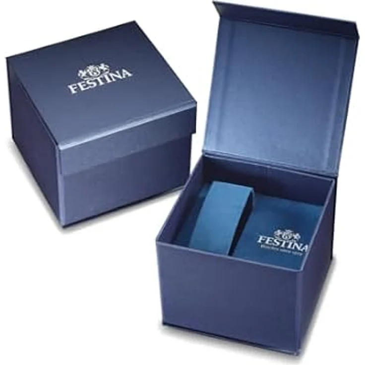 Festina Herrenuhr Chronograph Edelstahl schwarz mit rotem Zifferblatt, 10 bar wasserdicht – Bild 3