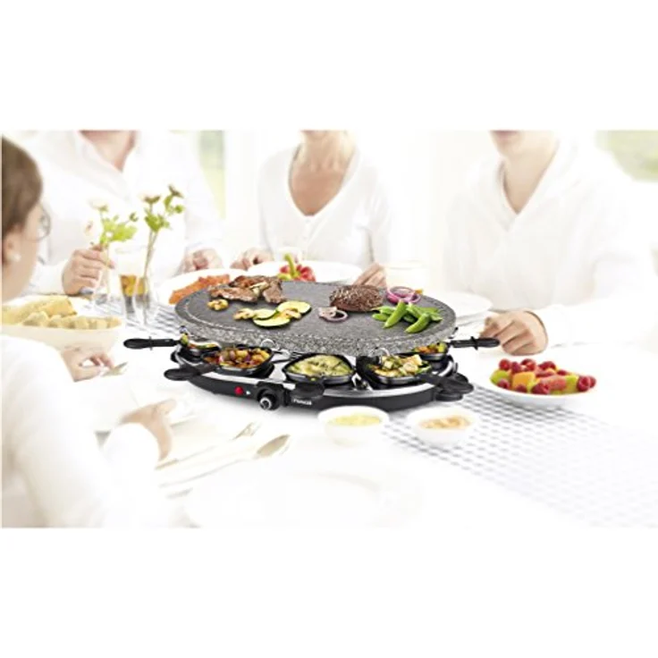 Princess Raclette Grill für bis zu 8 Personen - mit Steingrill und spülmaschinenfestes Zubehör, 162720 – Bild 3