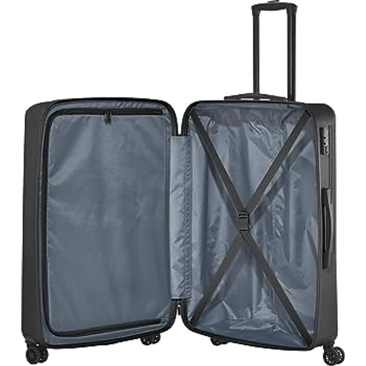 travelite 4-Rad Hartschalenkoffer groß 96 Liter, Gepäck Serie BALI: ABS Hartschalen Trolley mit TSA Kombinationsschloss, 77 cm – Bild 5