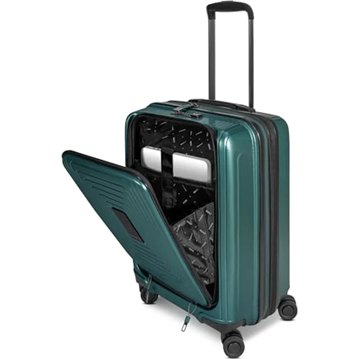 REDOLZ Handgepäck mit Laptopfach | Ultra-Leichter Koffer 40 x 23 x 55 cm & Frontöffnung | von 45 auf 55 Liter erweiterbar | nur 3,2 kg (Essentials 14) – Bild 3