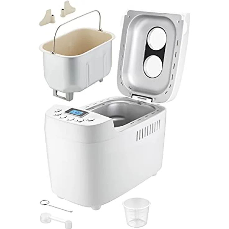 Unold 68520 Backmeister Big White Brotbackautomat, 850W, 15 Backprogramme, 3 Bräunungsgrade, Kunststoff, weiß – Bild 6