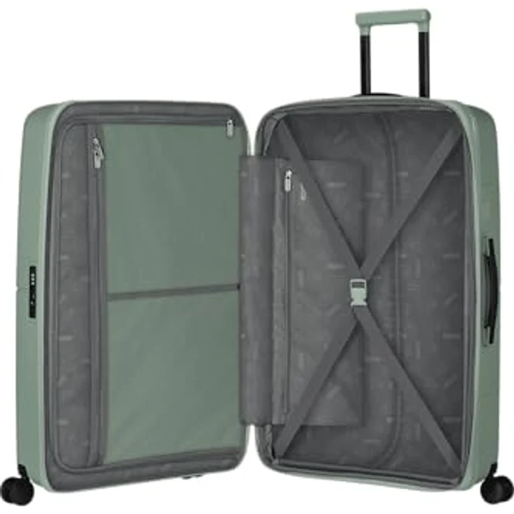 American Tourister Dashpop 4 Rollen Trolley, 77 cm, grün, 100% Polypropylen – Bild 2