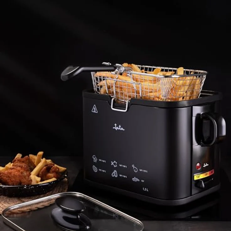 Jata Fritteuse JATA FR5600 Schwarz 1000 W 1,3 L mit Antihaftversiegelung – Bild 5