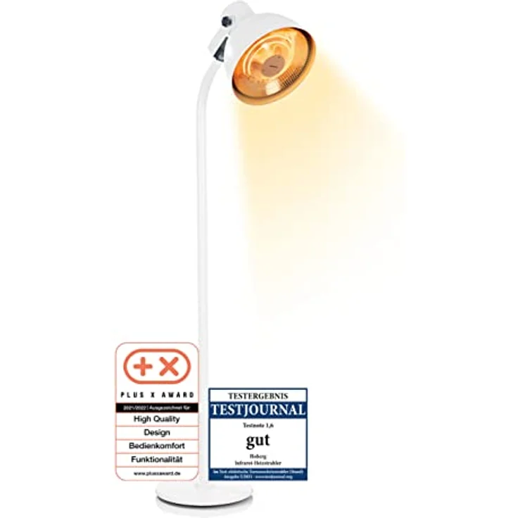 Hoberg Infrarot Heizstrahler mit Carbon-Heizelement 2000 W | Elektrischer Terrassenstrahler mit 3 Heizstufen & Fernbedienung | Schnelles Aufheizen & gezielte Wärme | Für Indoor & Outdoor [IP34] – Bild 1