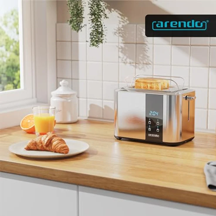Arendo Nudelmaschine Manueller Pasta Maker aus Edelstahl, 7 einstellbare Stärken, Duplexvorsatz für Spaghetti und Tagliatelle, Teigbreite 14 cm, 2mm und 6mm Streifenbreite – Bild 6