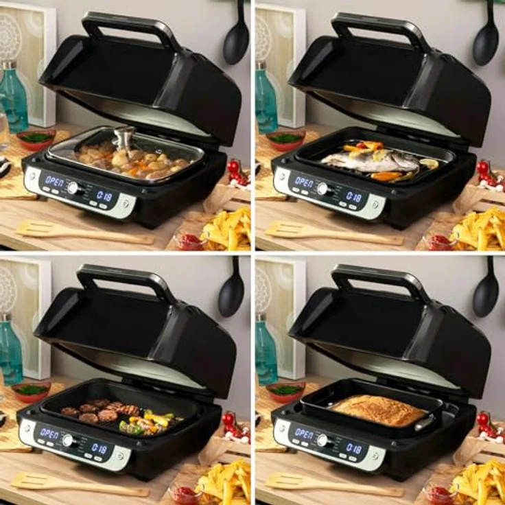 InnovaGoods Air Fryer Fryinn 12-in-1, Ölfreie Fritteuse mit Grill, 3400 W, Schwarz, 6 L – Bild 6