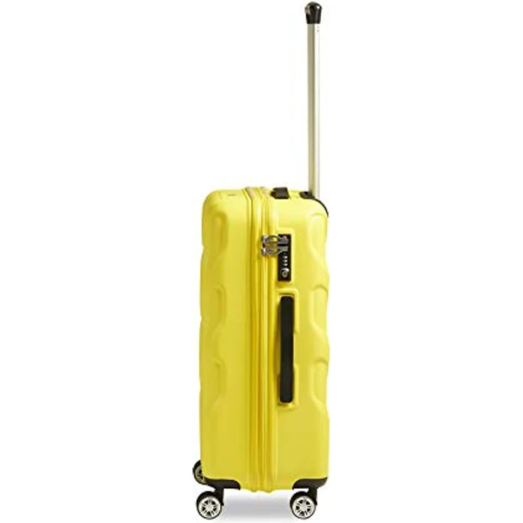 STRATIC Arrow 2 Hartschalen-Koffer Trolley Reisekoffer Rollkoffer 4 Rollen TSA-Zahlenschloss, Größe M, Yellow – Bild 4